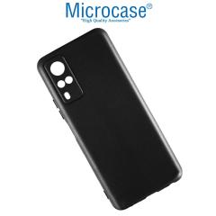 Microcase Vivo Y31 2021 Matte Serisi Silikon TPU Kılıf - Siyah