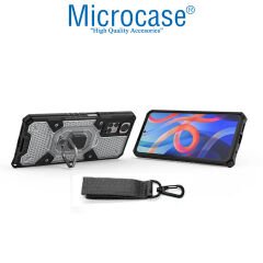 Microcase Xiaomi Redmi Note 11 Pro 4G/5G Global 2022 Capsule Serisi Kayış Askılı Yüzük Standlı Armor Kılıf - AL8119