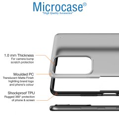 Microcase Xiaomi Redmi Note 11 Pro Global 2022 Luna Serisi Köşe Korumalı Sert Rubber Kılıf - Siyah