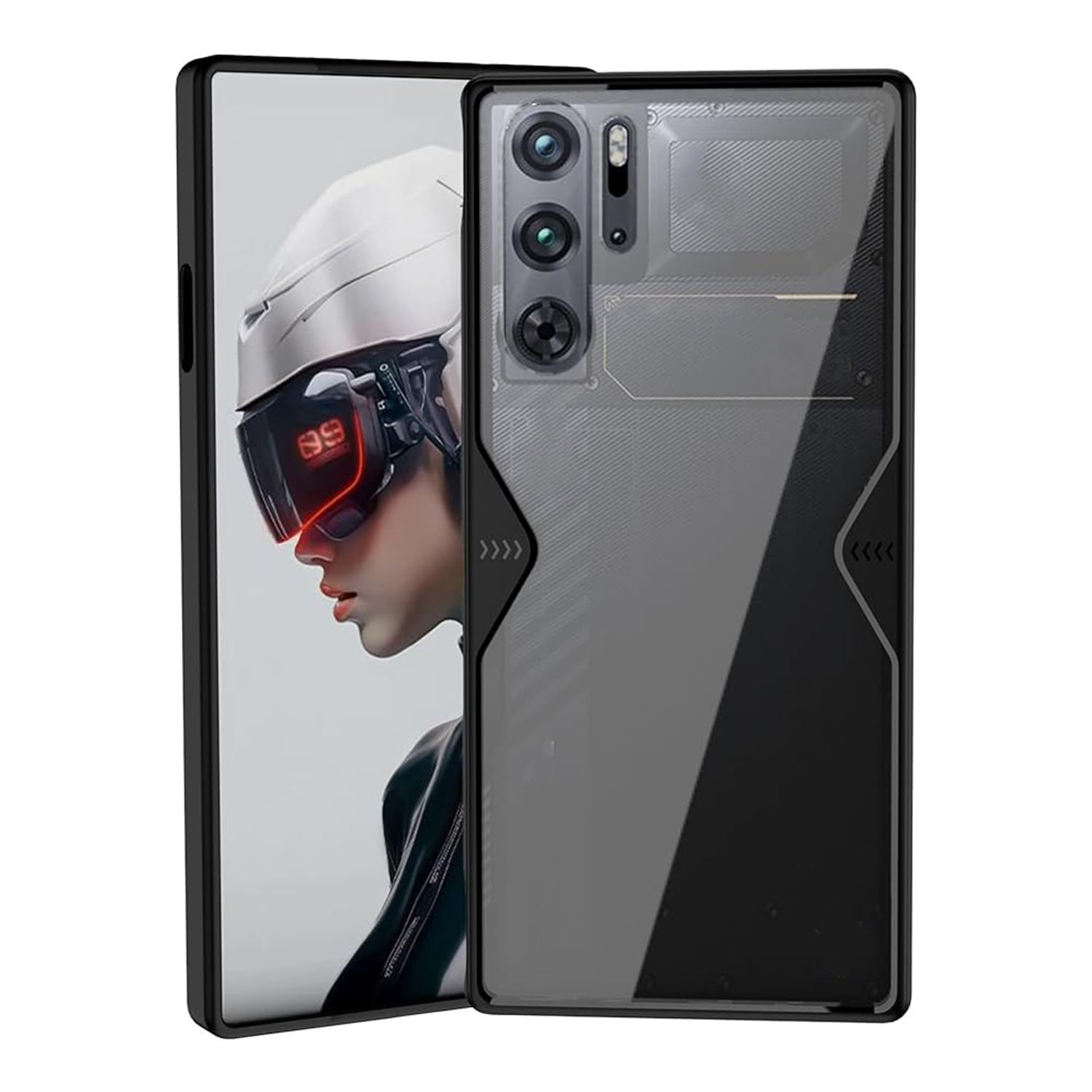 Microcase  ZTE Nubia Red Magic 9 Pro Akrilik Darbeye Dayanıklı Sert Rubber Kılıf- AL4272