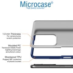 Microcase Xiaomi Redmi Note 11 Pro Global 2022 Luna Serisi Köşe Korumalı Sert Rubber Kılıf - Mavi