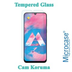 Microcase Samsung Galaxy A40s Tempered Glass Cam Ekran Koruma
