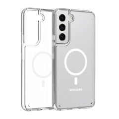 Microcase Samsung Galaxy S23 Magsafe Manyetik Darbeye Dayanıklı Yarı Esnek Plastik TPU Kılıf - AL8113 Şeffaf