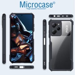 Microcase Xiaomi Poco X5 5G ile uyumlu Airbag Serisi Darbeye Dayanıklı Köşe Korumalı Tpu Kılıf - AL3370