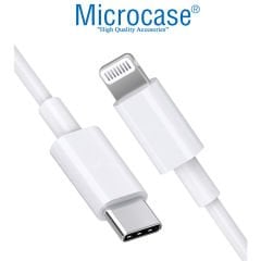 Microcase Type C To Lightning iPhone Şarj Data Kablosu 2 Metre Beyaz - AL2585