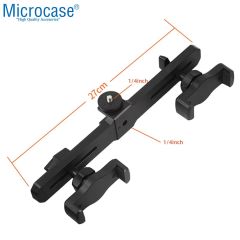 Microcase 2in1 Çift Başlıklı Ayarlanabilir 2 Telefon Tutucu + 2.1 MT Tripod - AL5061