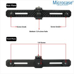 Microcase 2in1 Çift Başlıklı Ayarlanabilir 2 Telefon Tutucu + 2.1 MT Tripod - AL5061