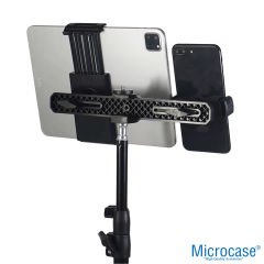 Microcase 2in1 Çift Başlıklı Ayarlanabilir 1 Telefon 1 Tablet Tutucu + 2.1 MT Tripod - AL5063