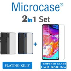 Microcase Samsung Galaxy A70 Plating Silikon Kılıf + CAM (SEÇ)