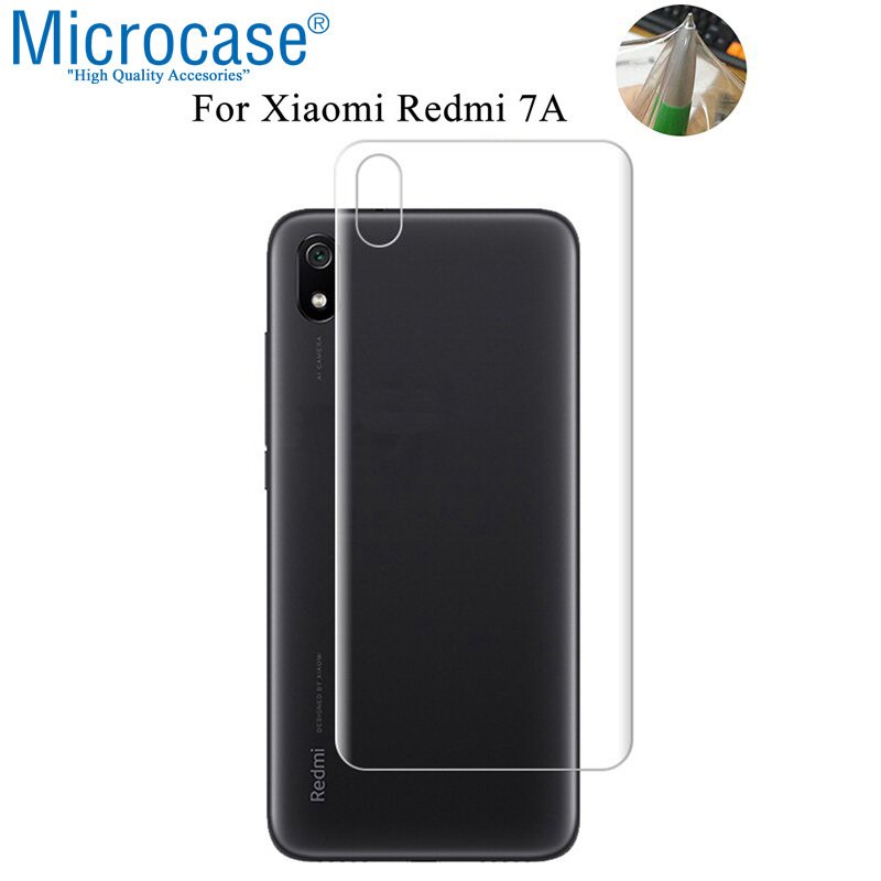 Microcase Xiaomi Redmi 7A Full Arka Kaplama TPU Soft Koruma Filmi
