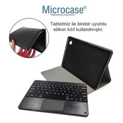 Microcase Honor Pad X8A Uyumlu Bluetooth Touchpad Klavye+Bluetooth Mouse+Standlı Kılıf-BKK7