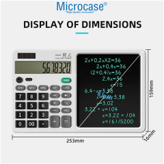 Microcase LCD Yazma Tabletli Kalemli Fonksiyonel Hesap Makinası - AL5066