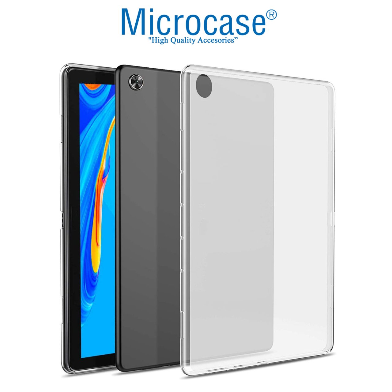 Microcase Lenovo Tab M8 TB-8505F TB-8505X TB-8505I 8.0 inch Silikon Kılıf - Şeffaf
