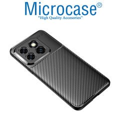 Microcase OnePlus 10T /OnePlus Ace Pro 5G Maxy Serisi Carbon Fiber Silikon Kılıf - Siyah AL3413