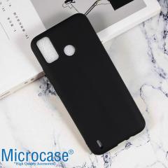 Microcase Tecno Spark 6 Go Matte Serisi Silikon TPU Kılıf - Siyah