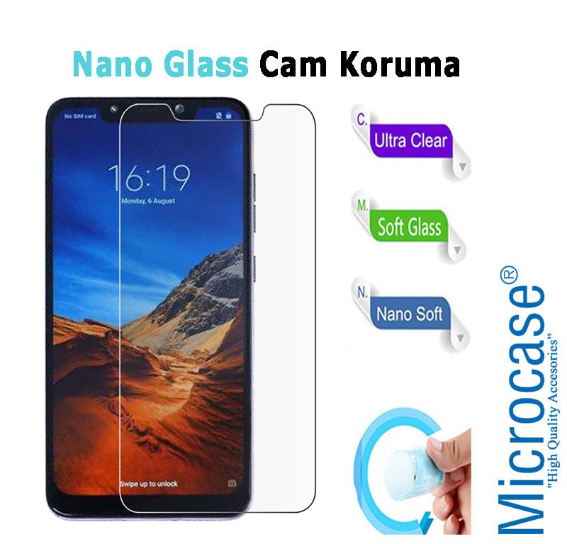 Microcase Xiaomi Pocophone F1 Nano Glass Cam Ekran Koruma Filmi