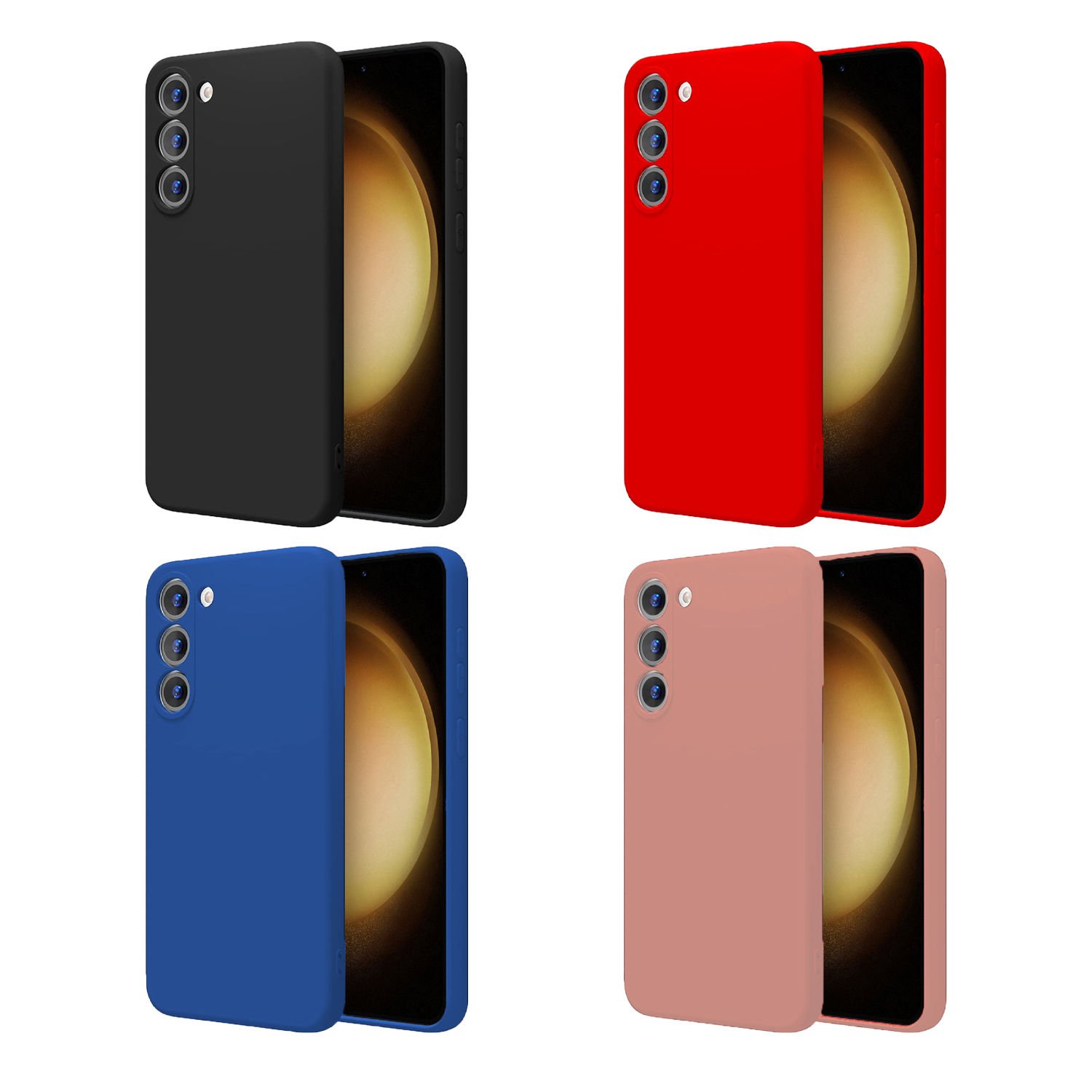 Microcase Samsung Galaxy S23 CamPRO Serisi Kamera Korumalı Silikon Kılıf - AL3427