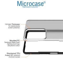 Microcase Xiaomi 11T Luna Serisi Köşe Korumalı Sert Rubber Kılıf - Siyah