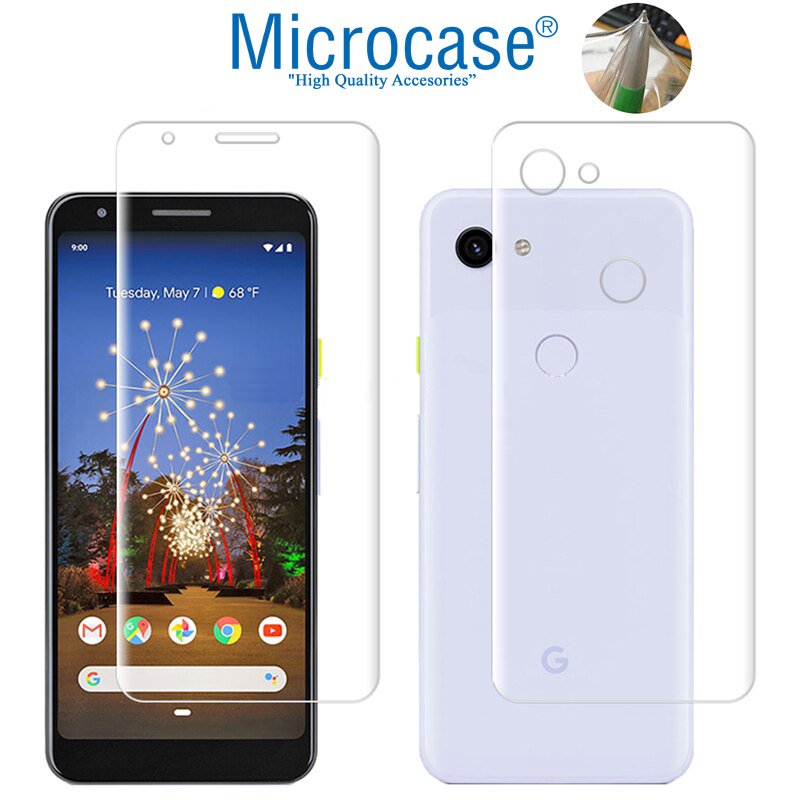 Microcase Google Pixel 3A Full Ön Arka Kaplama Koruma Filmi