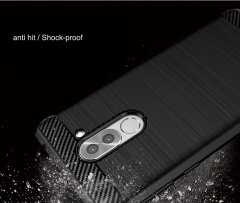 Microcase Huawei GR5 2017 Brushed Carbon Fiber Silikon TPU Kılıf