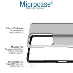 Microcase Xiaomi 11T Pro Luna Serisi Köşe Korumalı Sert Rubber Kılıf - Siyah