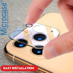 iPhone 12 3D Kamera Camı Lens Koruyucu Glass - Şeffaf