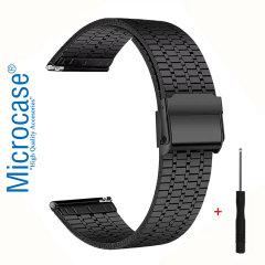 Microcase Xiaomi Redmi Watch 5 Lite ile Uyumlu Paslanmaz Çelik Metal Kordon Kayış-KY6554