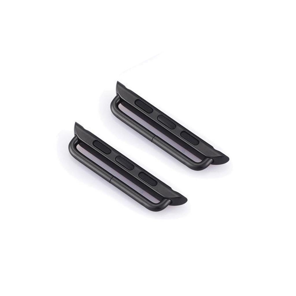 Microcase Apple Watch 7 45 mm Metal Kordon Kayış Adaptörü - Siyah