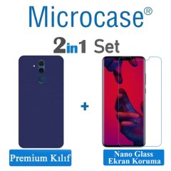 Microcase Huawei Mate 20 Lite Premium Silikon Kılıf + Ekran Korum