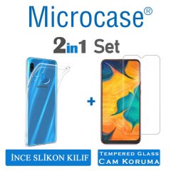 Samsung Galaxy A20 0.2 mm İnce Silikon Kılıf + CAM (SEÇİN)
