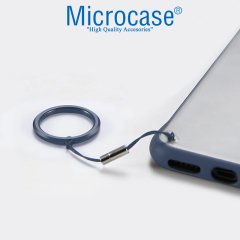 Microcase Xiaomi Mi 9 Pro Frameless Serisi Sert Rubber Kılıf - Mavi + Tempered Glass Cam Koruma