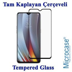 Microcase Realme 3 Pro Tam Kaplayan Çerçeveli Tempered Ekran Koruyucu - SİYAH