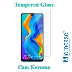 Microcase Huawei Honor 20 Lite Brushed Carbon Fiber Silikon Kılıf - Siyah + Tempered Glass Cam Koruma