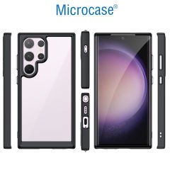 Microcase Samsung S24 Ultra Shield Serisi Darbeye Dayanıklı Yarı Esnek Plastik Tpu Kılıf - AL8100