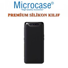 Microcase Samsung Galaxy A80 Premium Matte Silikon Kılıf + Tempered Glass Cam Koruma (SEÇ)