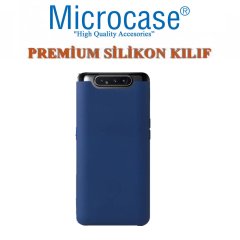 Microcase Samsung Galaxy A80 Premium Matte Silikon Kılıf + Tempered Glass Cam Koruma (SEÇ)