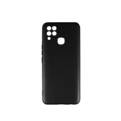 Microcase Infinix Hot 10S Matte Serisi Silikon TPU Kılıf - Siyah
