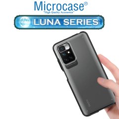 Microcase Xiaomi Redmi 10 Luna Serisi Köşe Korumalı Sert Rubber Kılıf - Siyah