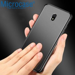 Microcase Xiaomi Redmi 8A Frameless Serisi Sert Rubber Kılıf - Siyah