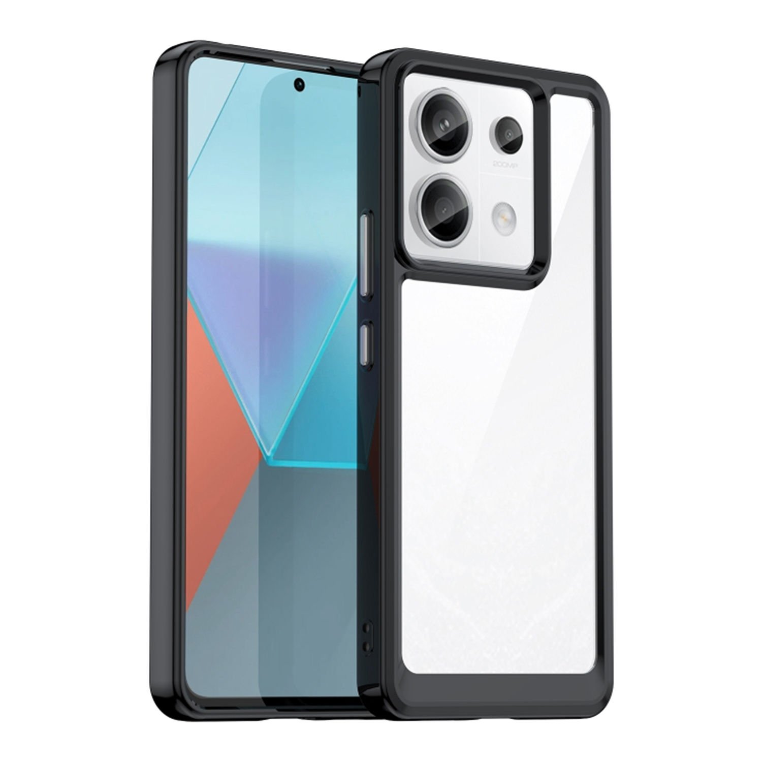 Microcase Poco x6 / Xiaomi Redmi Note 13 Pro 5G Shield Serisi Darbeye Dayanıklı Yarı Esnek Plastik Tpu Kılıf - AL8100