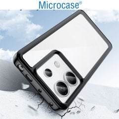 Microcase Poco x6 / Xiaomi Redmi Note 13 Pro 5G Shield Serisi Darbeye Dayanıklı Yarı Esnek Plastik Tpu Kılıf - AL8100