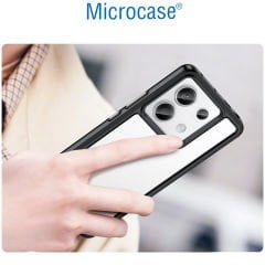 Microcase Poco x6 / Xiaomi Redmi Note 13 Pro 5G Shield Serisi Darbeye Dayanıklı Yarı Esnek Plastik Tpu Kılıf - AL8100