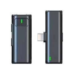 Microcase Lightning Iphone için Şarj Kutulu Video Youtuber Yayıncı Kablosuz Yaka Mikrofonu - AL4071