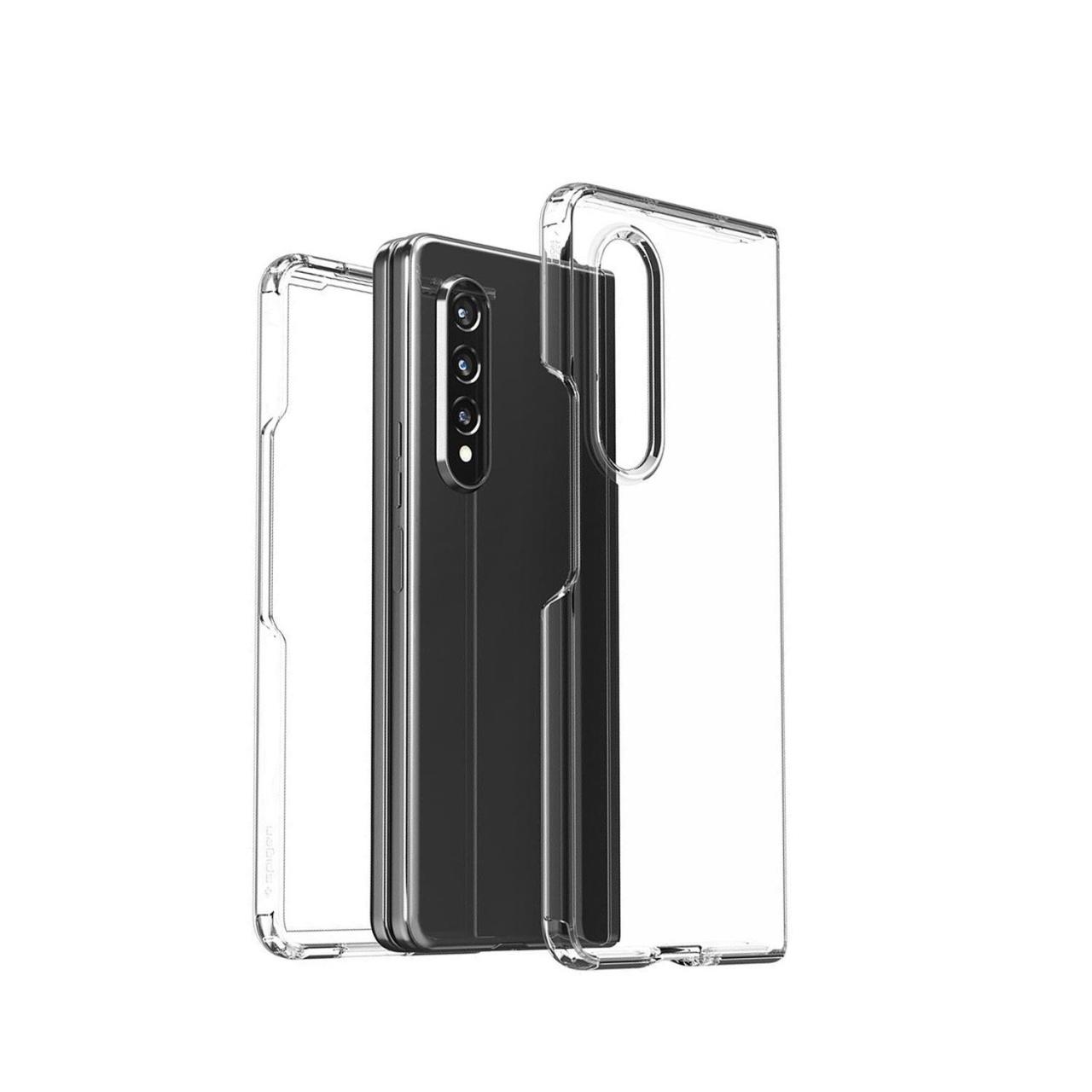 Microcase Samsung Galaxy Z Fold 3 Sert Kristal Kapak Kılıf Şeffaf