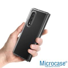 Microcase Samsung Galaxy Z Fold 3 Sert Kristal Kapak Kılıf Şeffaf