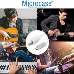 Microcase Type-C Yazıcı Kablosu Type-C to USB B Çevirici - 2 metre AL2851