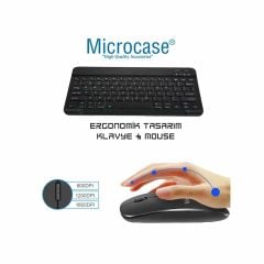 Microcase TCL TAB 11  Tablet için Bluetooth Klavye (TR Sticker) + Bluetooth Mouse + Tablet Standı - AL2765