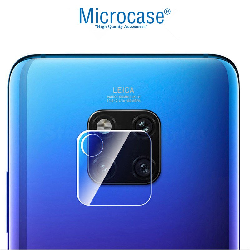 Huawei Mate 20 Pro Kamera Camı Lens Koruyucu Tempered Glass