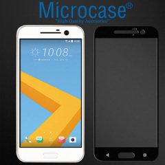 Microcase HTC 10 Tam Kaplayan Çerçeveli Ekran Koruyucu Siyah