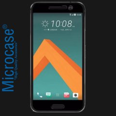 Microcase HTC 10 Tam Kaplayan Çerçeveli Ekran Koruyucu Siyah
